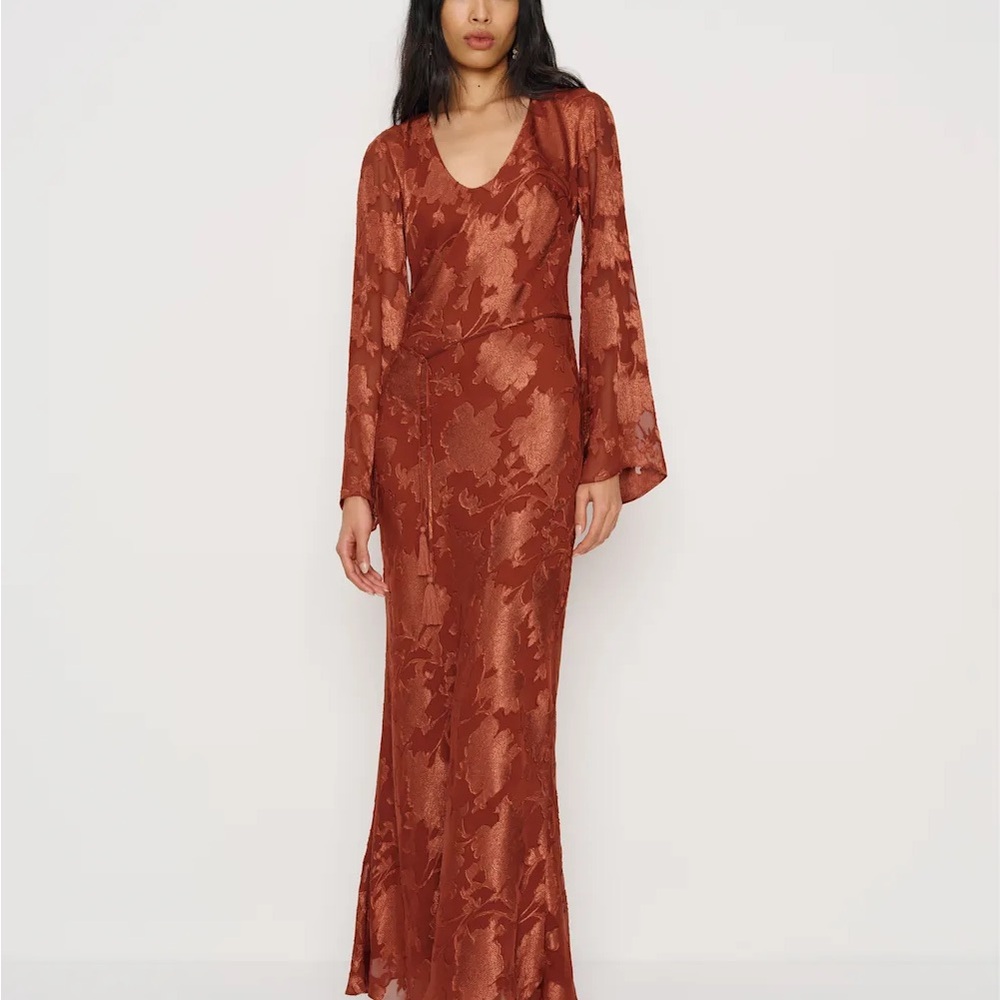 Reformation Vivia Dress Red